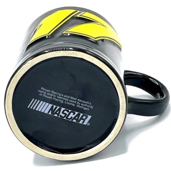 Official NASCAR #17 Matt Kenseth Coffee Tea Mug Cup Roush Racing Raised LOGO - Picture 6 of 12